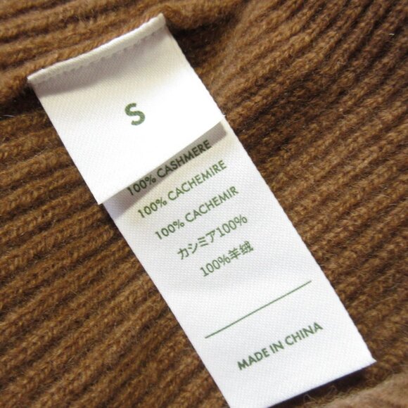 NWT Lilysilk Eshe in Toffee 2-in-1 Cashmere Detachable Hoodie Sweater S $290 - Picture 3 of 4